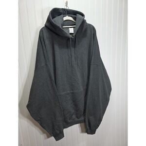 Hanes EcoSmart Men's Fleece Hoodie Gray Sz 5xl